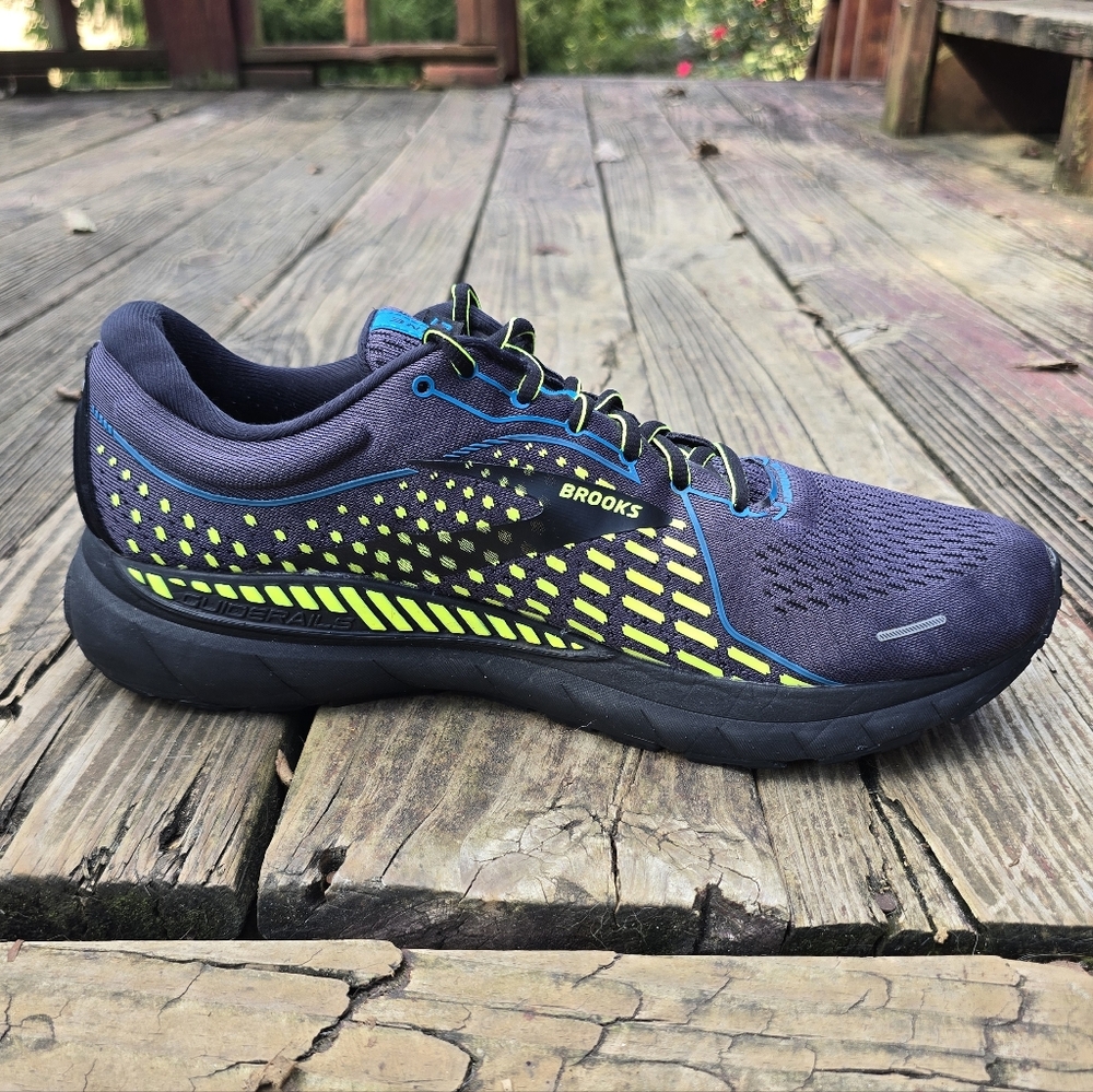 Brooks Adrenaline GTS 21 Black/Blue Jewel/Nightlife Men's Sz 12 - Picture 8 of 15